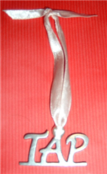 "Tap" Handmade Pewter Ornament - You Go Girl Dancewear