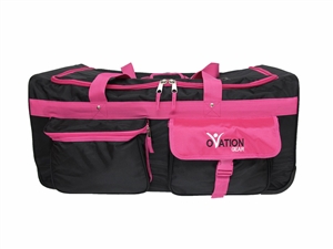 Ovation Large Black & Hot Pink Performance Dance Bag with Rack