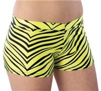 Pizzazz Adult Zebra Print Hot Shorts - 5400AP - You Go Girl Dancewear