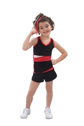 Pizzazz Youth Panel Top with Keyhole Back - 5700 - You Go Girl Dancewear