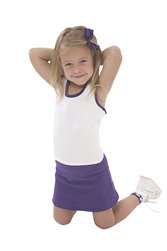 Pizzazz Youth MVP Racer Back Top with Trim - 9700T - You Go Girl Dancewear