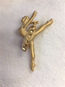 Gold Ballerina Pin - You Go Girl Dancewear