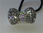 Rhinestone Ponytail Holder - Bow - You Go Girl Dancewear