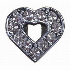 Rhinestone Open Clear Heart - You Go Girl Dancewear