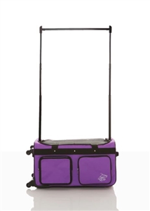 Rac N Roll Purple Expandable Dance Bag with Rack, Medium