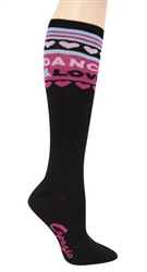 Capezio Knee High Socks - Love Dance - You Go Girl Dancewear