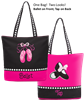 Sassi Designs Ballet & Tap Combo Tote with embroidered "Dance" and Pointe Shoes - You Go Girl Dancewear