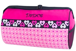 Sassi Designs DTZ-02 Dotz n Hearts Medium Roll Duffel with Dance