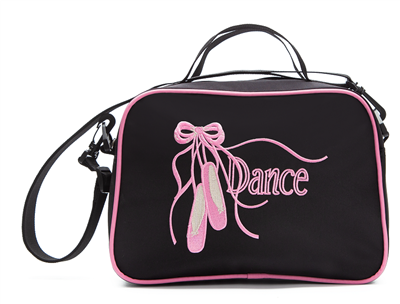 Sassi Designs Releve Square Tote with embroidered "Dance" and Pointe Shoes - You Go Girl Dancewear