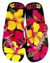 Sugar & Vine Personalized Flip Flops - Hibiscus