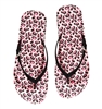 Sugar & Vine Personalized Flip Flops - Pink Leopard