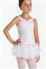 Wear Moi Girls Slight Sparkle Microfiber Dress w/ Glitter Tulle Skirt