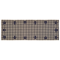 Navy Star Table Runner 36"