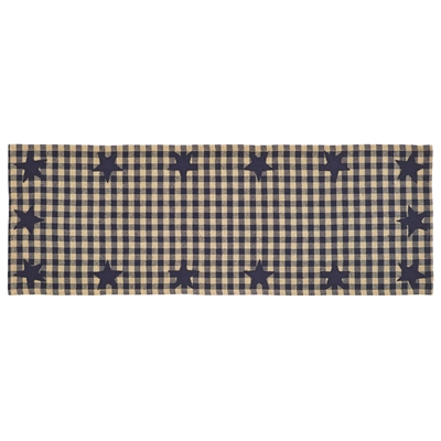 Navy Star Table Runner 36"