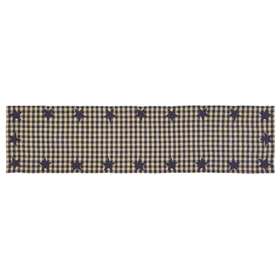 Navy Star Table Runner 54"