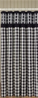 Checkerboard Star Shower Curtain