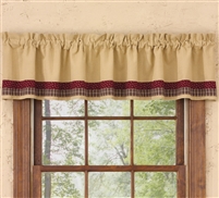 My Country Home Lined Border Valance