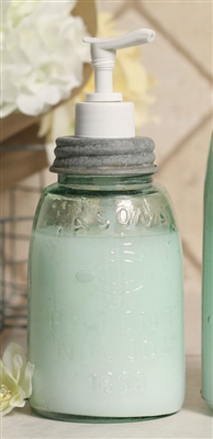 Midget Pint Mason Jar Soap Dispenser - Barn Roof