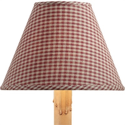 York Mini Check Wine Lamp Shade 12"