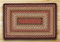 Rectangle Rug - Burgundy/Mustard/Ivory