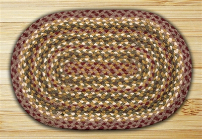 Oval Trivet - Olive/Burgundy/Gray