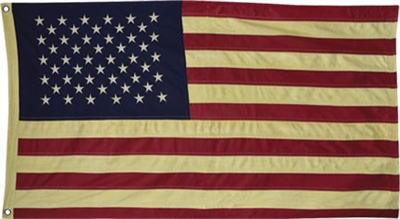 Tea Stained American Flag Large