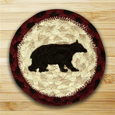 Cabin Bear Braided Coaster - Set of 4