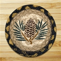 Pinecone Braided Coaster - Set of 4