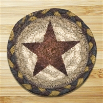 Gold Star Braided Coaster - Set of 4