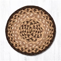 Round Trivet - Chocolate/Natural