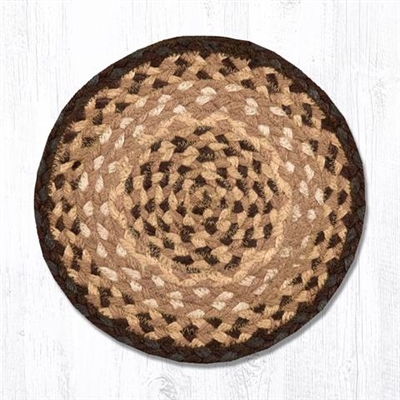 Round Trivet - Chocolate/Natural