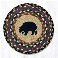 Round Trivet - Black Bear