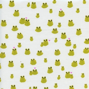 Front Yard - Frogs - Green 44" wide