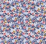 "Periwinkle" in Rosa Cotton Fabric - 44/45" wide