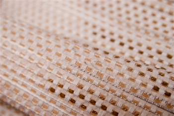 Novelty Woven with Brown & White