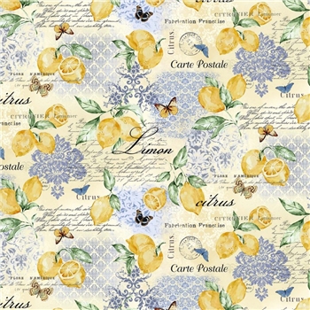 Citrons from the Limoncello collection, 44/45" wide