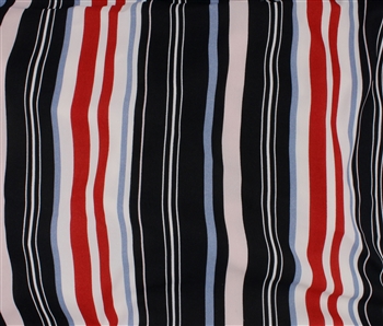 Moda Crepe Stripe Print, 58" wide