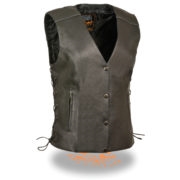 Women's Side Lace Vest with Reflective Piping