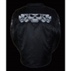 Men's Reflective Skull Textile Jacket