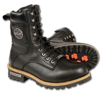 Men's Full Grain Premium  Leather Waterproof Loggers Boots