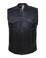 Men's USA Lined SOA Leather Vest