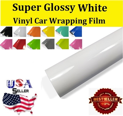 Car Wrapping Film - Super Glossy White (60in X 65ft) Out of Stock