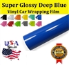 Car Wrapping Film - Super Glossy Deep Blue (60in X 65ft) Out of Stock