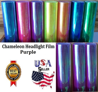 Chameleon Headlight Film-Purple (12in X 32ft)