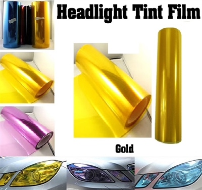 Car Headlight Film-Gold (12in X 32ft)