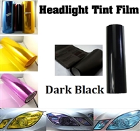 Car Headlight Film-Dark Black (12in X 32ft) Ou Of Stock