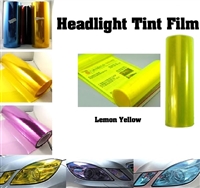 Car Headlight Film-Lemon Yellow (12in X 32ft)