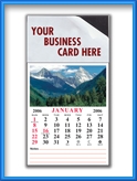 SB60C - SCENIC BUSINESS CARD CUSTOM MAGNETIC CALENDAR  (Any Month Start)