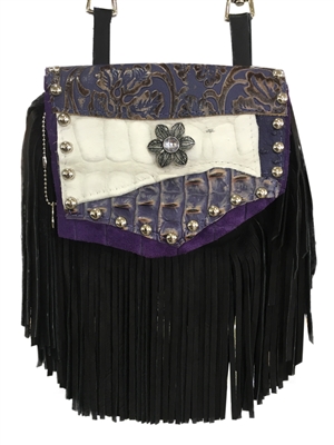 Purple Gator Daisy Marty Hip Bag