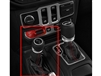 Interior Trim Kit Transfer Case Boot & Knob Black Leather With Red Stitching - 5ZW641R3AD